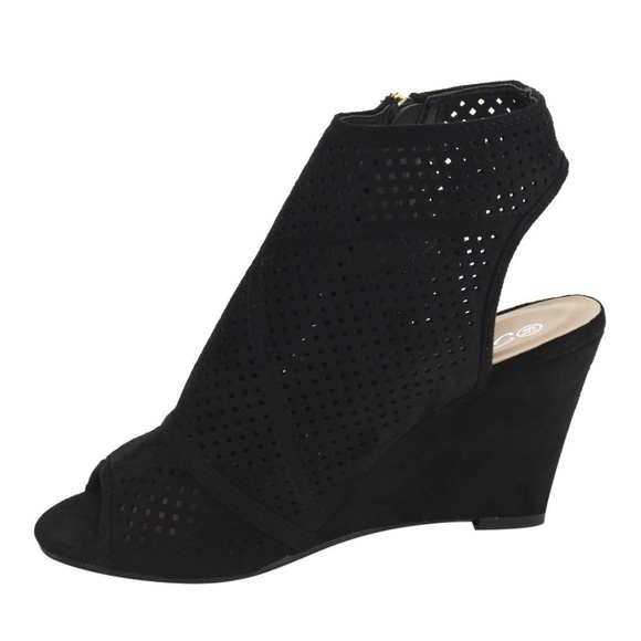Forever Women/'s Ashlyn-56 Peep Toe Wedge High Heel Slingback Sandals